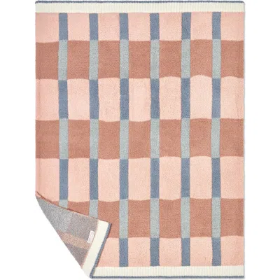 Barefoot Dreams Cozychic® Colorful Check Stroller Blanket In Brown