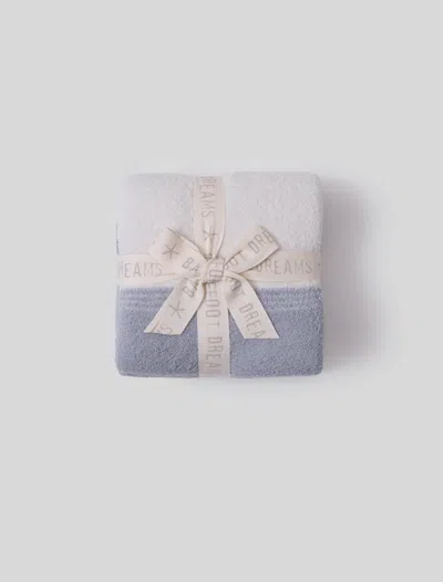 Barefoot Dreams Cozychic® Costa Block Stroller Blanket In Blue