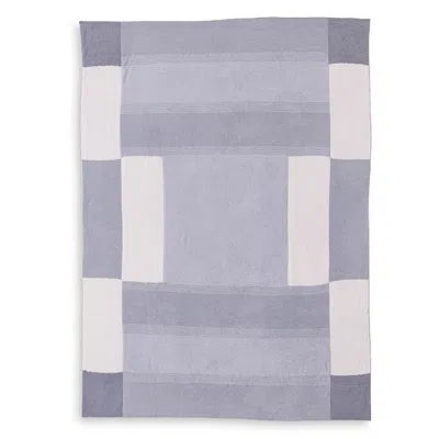 Barefoot Dreams Cozychic Costa Block Throw In Gray