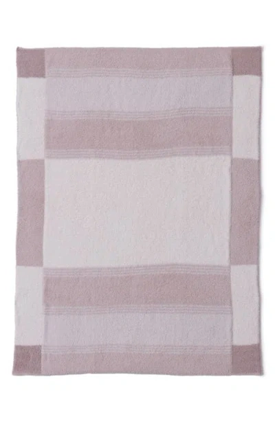 Barefoot Dreams Cozychic® Costa Colorblock Stroller Blanket In Pink