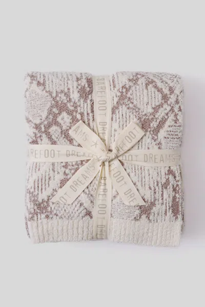Barefoot Dreams Cozychic® Cotton Graphic Texture Throw In Brown