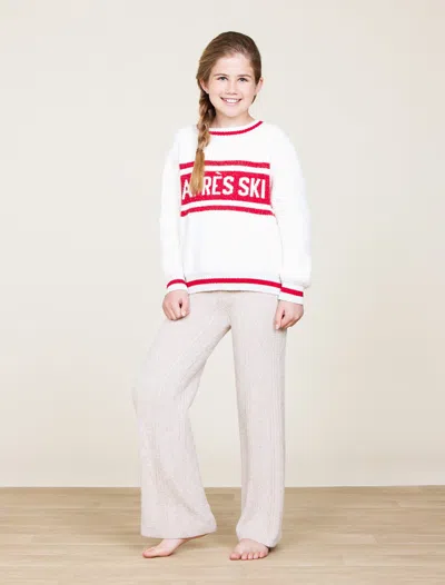 Barefoot Dreams Babies' Cozychic® Cotton Youth Apres Pullover In White