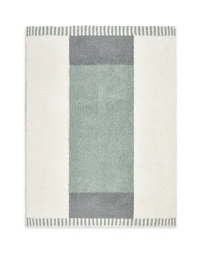 Barefoot Dreams Cozychic Cova Center Stripe Stroller Blanket In Multi