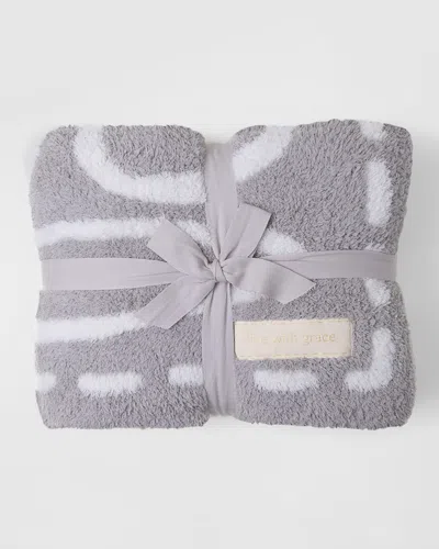 Barefoot Dreams Cozychic Covered In Prayer Throw In Grey