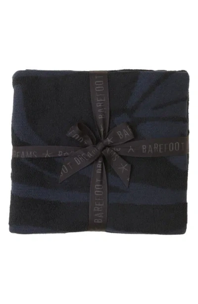 Barefoot Dreams Cozychic® Desert Bloom Throw Blanket In Dark Indigo/black