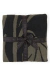 Barefoot Dreams Cozychic® Desert Bloom Throw Blanket In Dark Olive/black
