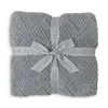 Barefoot Dreams Cozychic Diamond Weave Blanket In Moonbeam