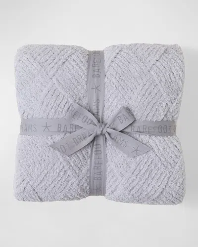 Barefoot Dreams Cozychic Diamond Weave Blanket In Oyster