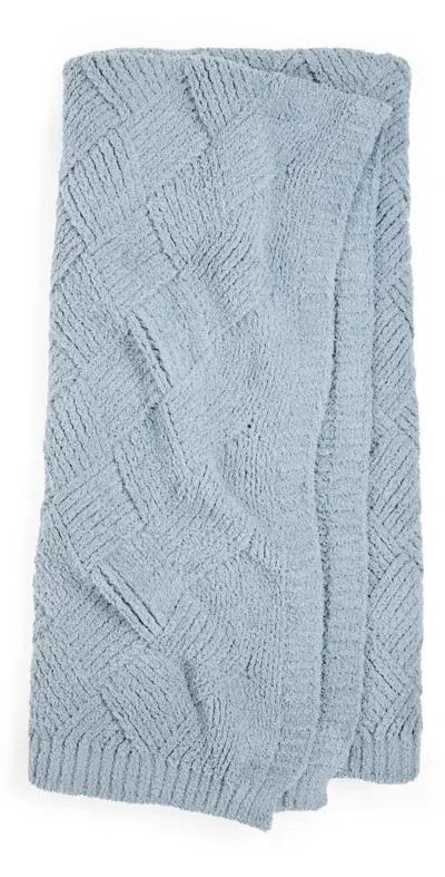 Barefoot Dreams Cozychic Diamond Weave Throw Moonbeam