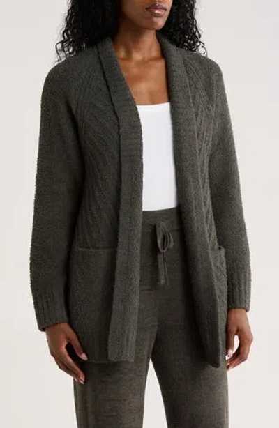 Barefoot Dreams ® Cozychic™ Directional Ribbed Cardigan In Black