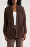 Barefoot Dreams ® Cozychic™ Directional Ribbed Cardigan In Brown