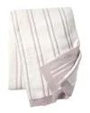 Barefoot Dreams Cozychic Double Pinstripe Throw In Neutral