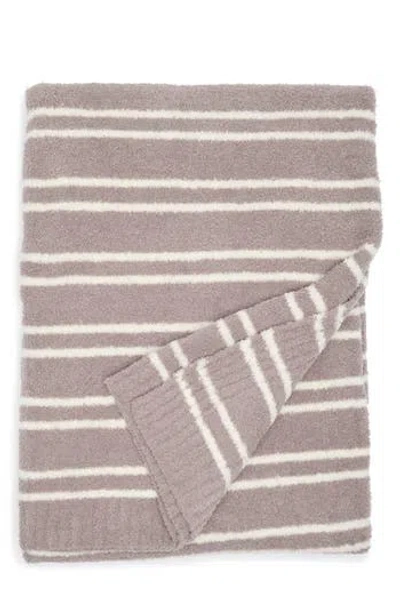 Barefoot Dreams ® Cozychic® Double Stripe Throw Blanket In Beach Rock/cream