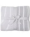 Barefoot Dreams Cozychic Endless Road Blanket In Gray
