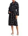Barefoot Dreams Cozychic Exploded Leopard Robe - Exclusive In Black