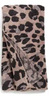 Barefoot Dreams Cozychic Exploded Leopard Throw Deep Willow Multi In Brown