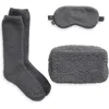 Barefoot Dreams Cozychic® Eye Mask & Socks Set In Coal