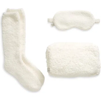 Barefoot Dreams Cozychic® Eye Mask & Socks Set In Pearl
