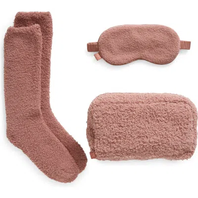 Barefoot Dreams Cozychic® Eye Mask & Socks Set In Terra