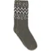 Barefoot Dreams ® Cozychic® Fair Isle Socks In Gray