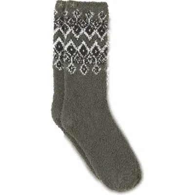 Barefoot Dreams ® Cozychic® Fair Isle Socks In Gray