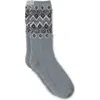 Barefoot Dreams ® Cozychic® Fair Isle Socks In Gray
