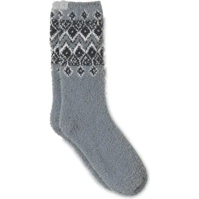 Barefoot Dreams ® Cozychic® Fair Isle Socks In Gray