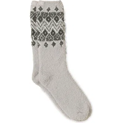 Barefoot Dreams ® Cozychic® Fair Isle Socks In Gray