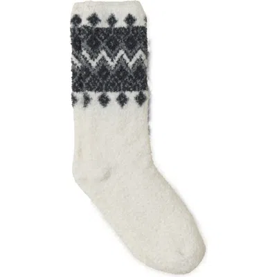 Barefoot Dreams ® Cozychic® Fair Isle Socks In White