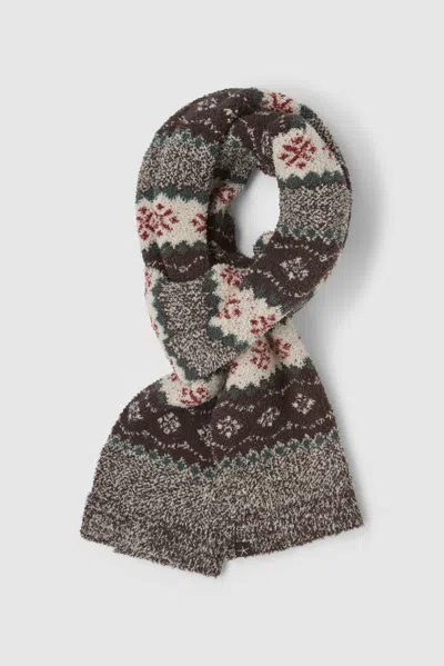 Barefoot Dreams Cozychic® Fairisle Scarf In Gray