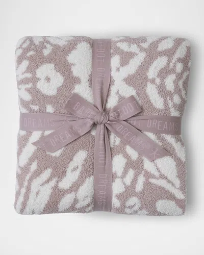 Barefoot Dreams Cozychic Fauna Leopard Throw In Neutral