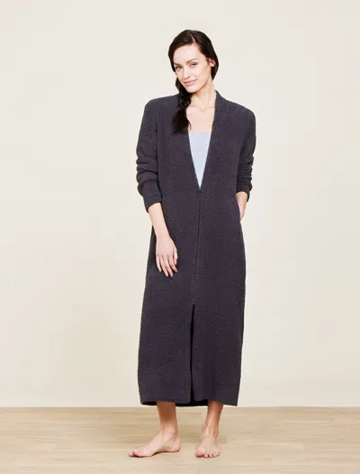 Barefoot Dreams Cozychic® Full Zip V-neck Lounger In Carbon
