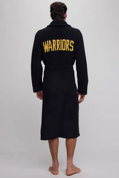 Barefoot Dreams Cozychic® Golden State Warriors™ Unisex Robe In Black