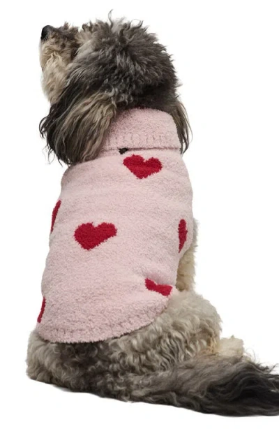 Barefoot Dreams Cozychic® Heart Print Pet Sweater In Multi
