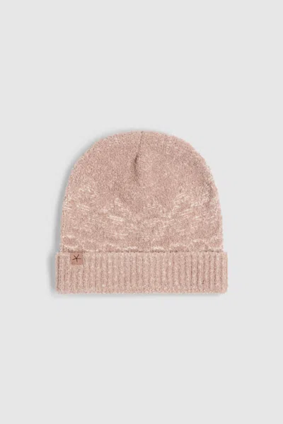 Barefoot Dreams Cozychic® Heathered Fairisle Beanie In Pink
