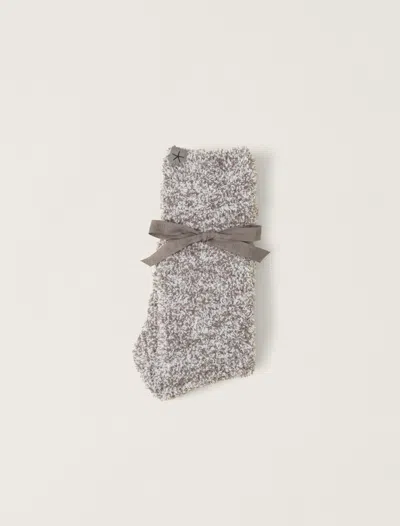 Barefoot Dreams Cozychic® Heathered Socks In Charcoal / White