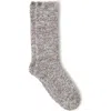 Barefoot Dreams Cozychic™ Heathered Socks In Charcoal/ White