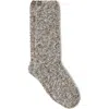 Barefoot Dreams Cozychic™ Heathered Socks In Olive Branch/white