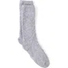 Barefoot Dreams Cozychic Heathered Plush Socks In Oyster/white