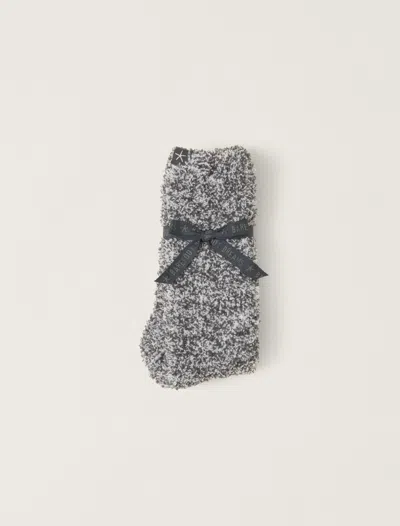Barefoot Dreams Cozychic® Heathered Socks In Slate Blue / White
