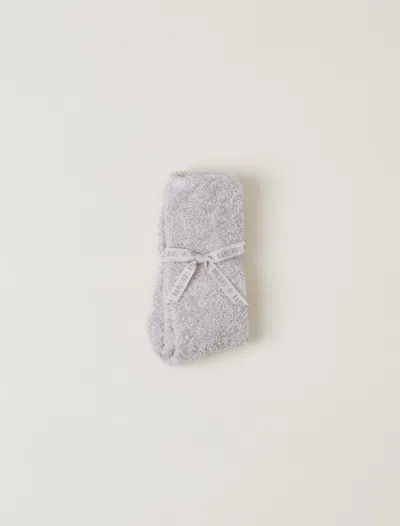 Barefoot Dreams Cozychic® Heathered Socks In Stone / White