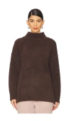 Barefoot Dreams Cozychic High Low Pullover In Brown