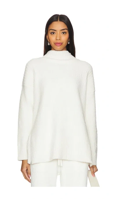 Barefoot Dreams Cozychic High Low Pullover In White