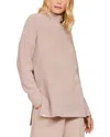 Barefoot Dreams Cozychic High-low Pullover In Pink
