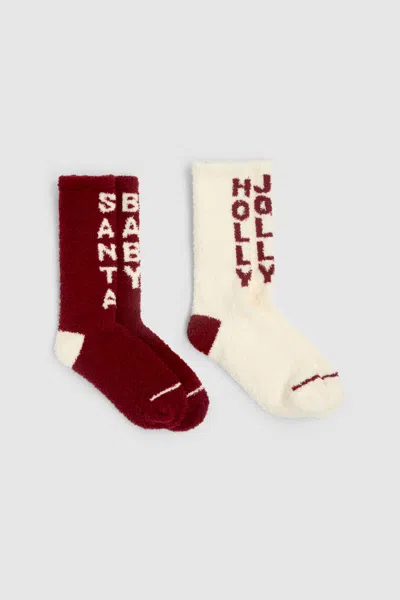 Barefoot Dreams Cozychic® Holiday Sock Set In Animal Print