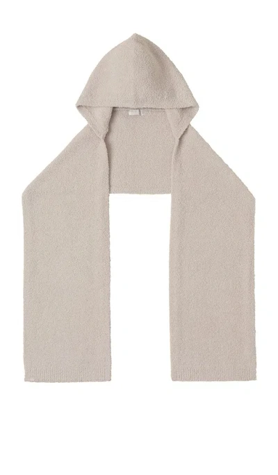 Barefoot Dreams Cozychic Hooded Scarf In Stone
