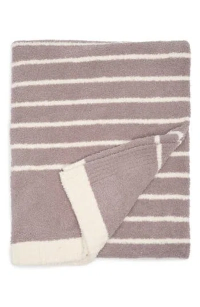 Barefoot Dreams ® Cozychic® Horizontal Stripe Throw Blanket In Beach Rock-cream