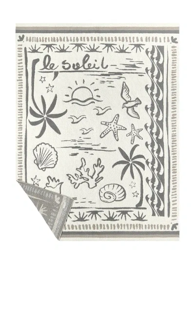 Barefoot Dreams Cozychic Le Soleil Throw In White