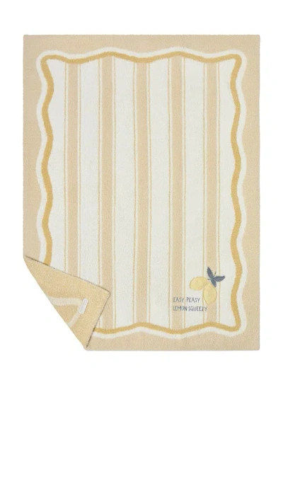 Barefoot Dreams Cozychic Lemon Stroller Blanket