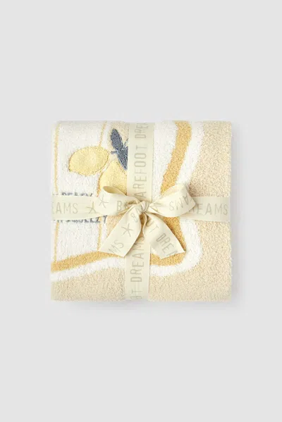 Barefoot Dreams Cozychic® Lemon Stroller Blanket In Daffodil Multi